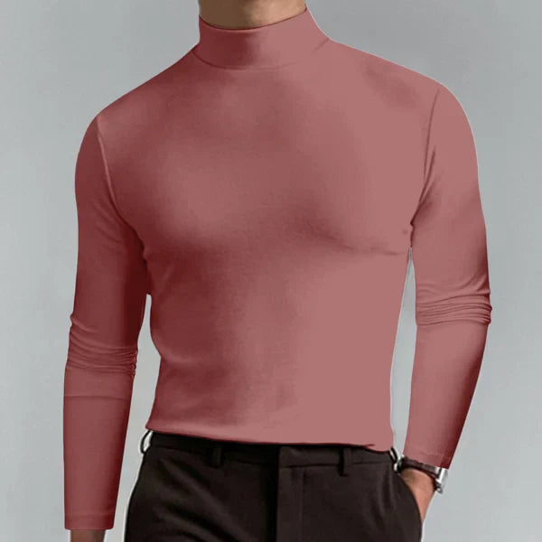 Henry - Slim fit t-shirt mit hoher taille und langen armeln