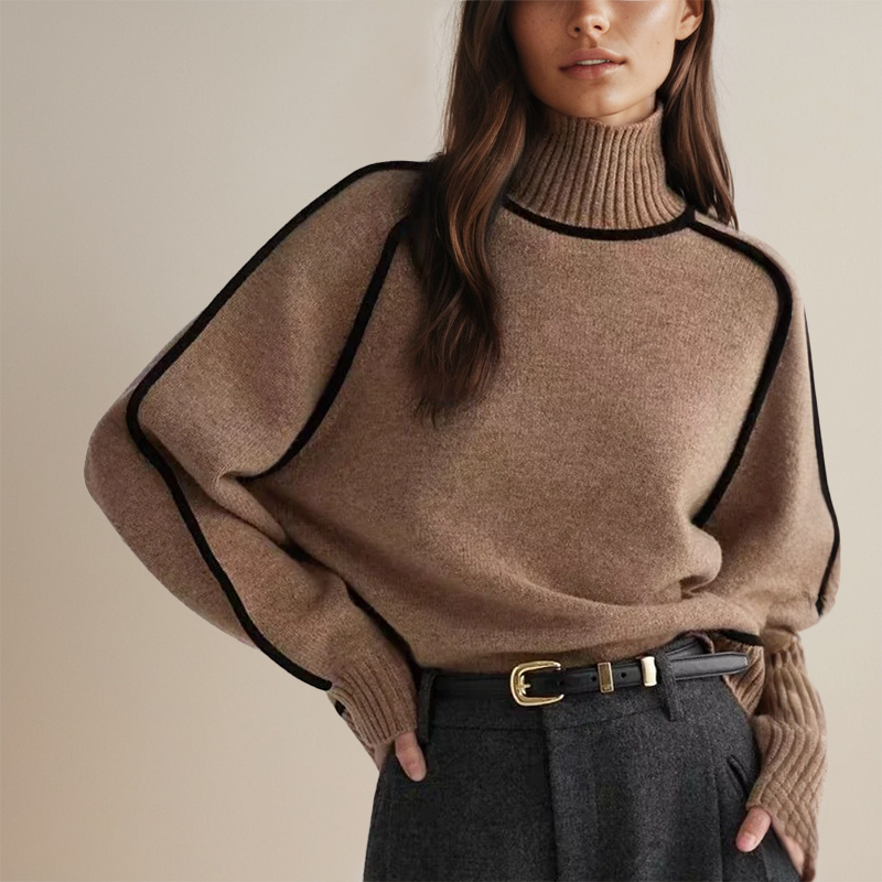 Aleena - Ultraweicher Kaschmir-Rollkragenpullover