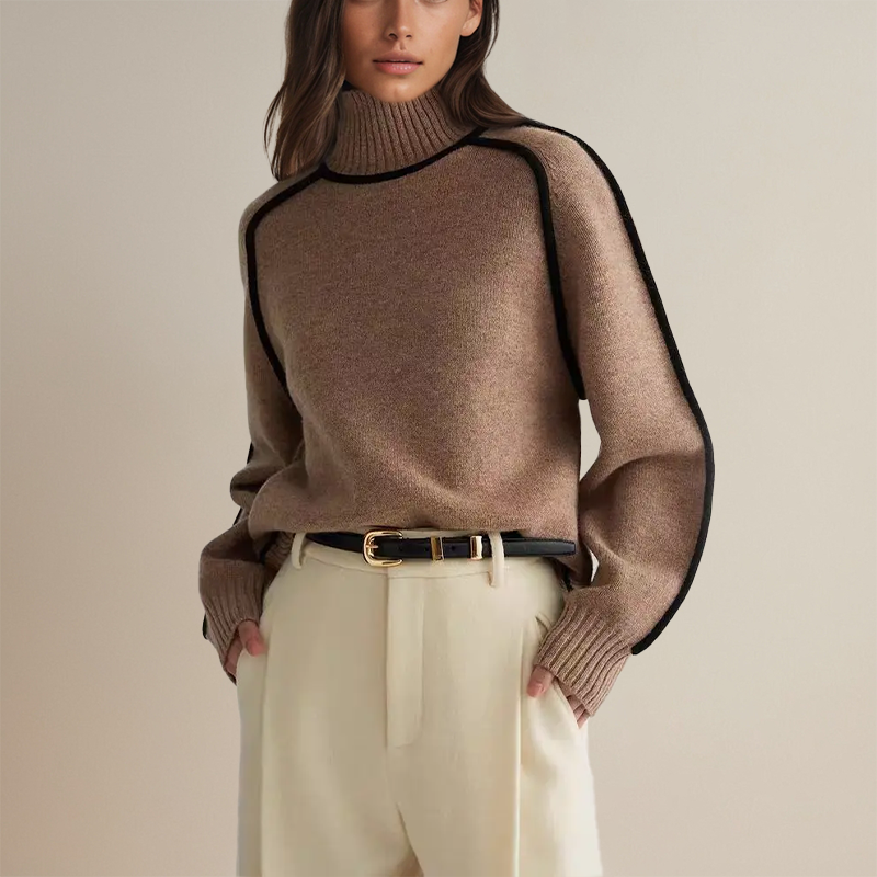 Aleena - Ultraweicher Kaschmir-Rollkragenpullover