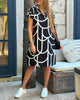 Jutta - Kurzärmeliges Midikleid