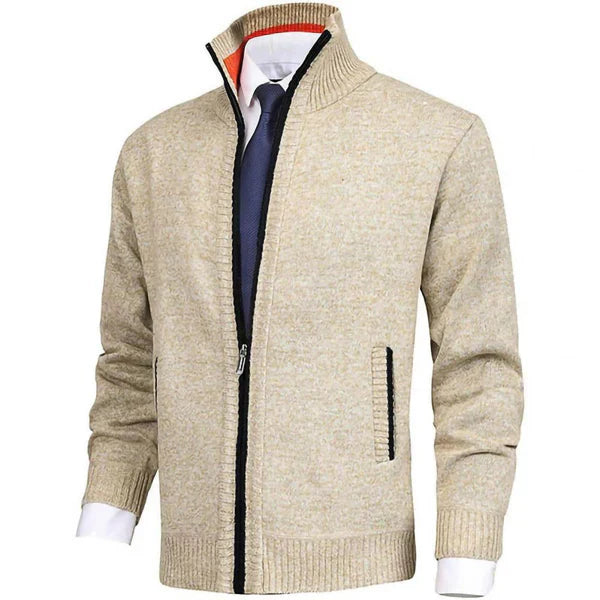 Knut - Wunderschöner Strickpullover Mit Hohem Kragen