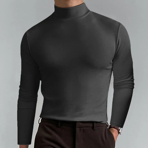 Henry - Slim fit t-shirt mit hoher taille und langen armeln