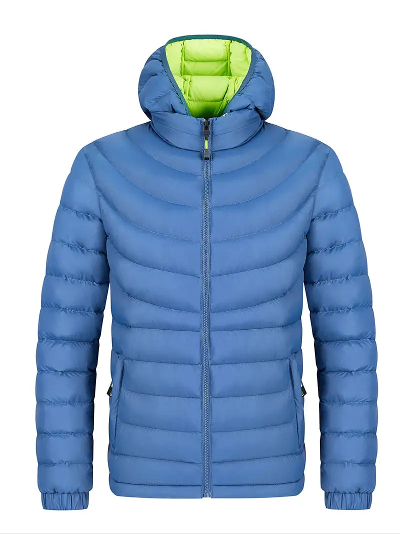 Louie – Gefütterte herrenjacke mit stehkragen für herbst