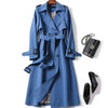 Sofia - Einfarbiger trenchcoat für damen