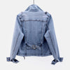 Nichole - Gewaschene jeansjacke für damen