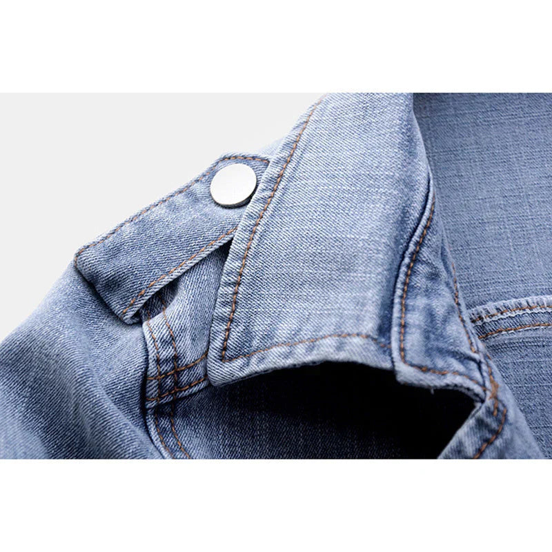 Nichole - Gewaschene jeansjacke für damen