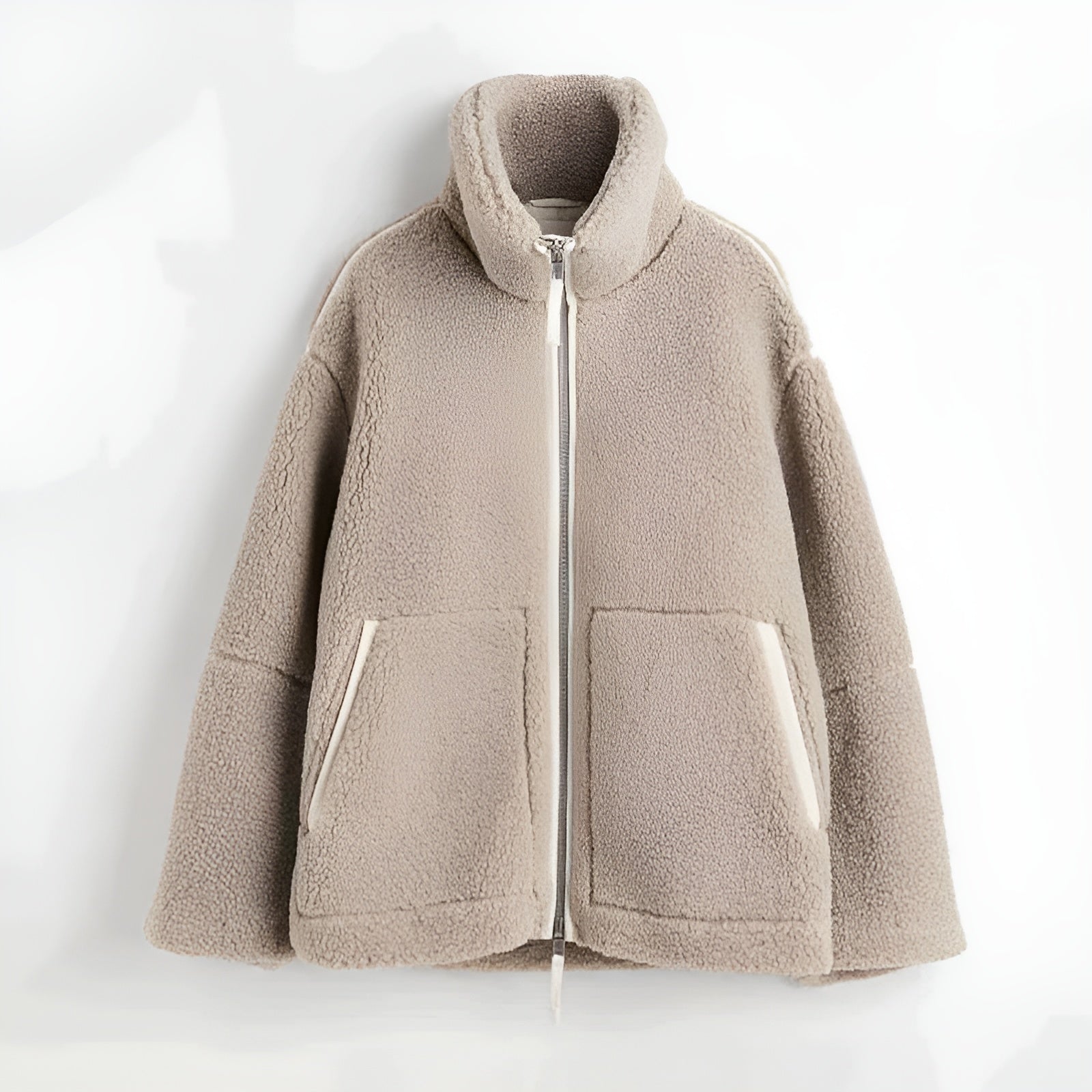 Rosalyn - Gemütliche Sherpa Jacke Für Damen Mit Reißverschluss
