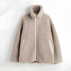 Rosalyn - Gemütliche Sherpa Jacke Für Damen Mit Reißverschluss