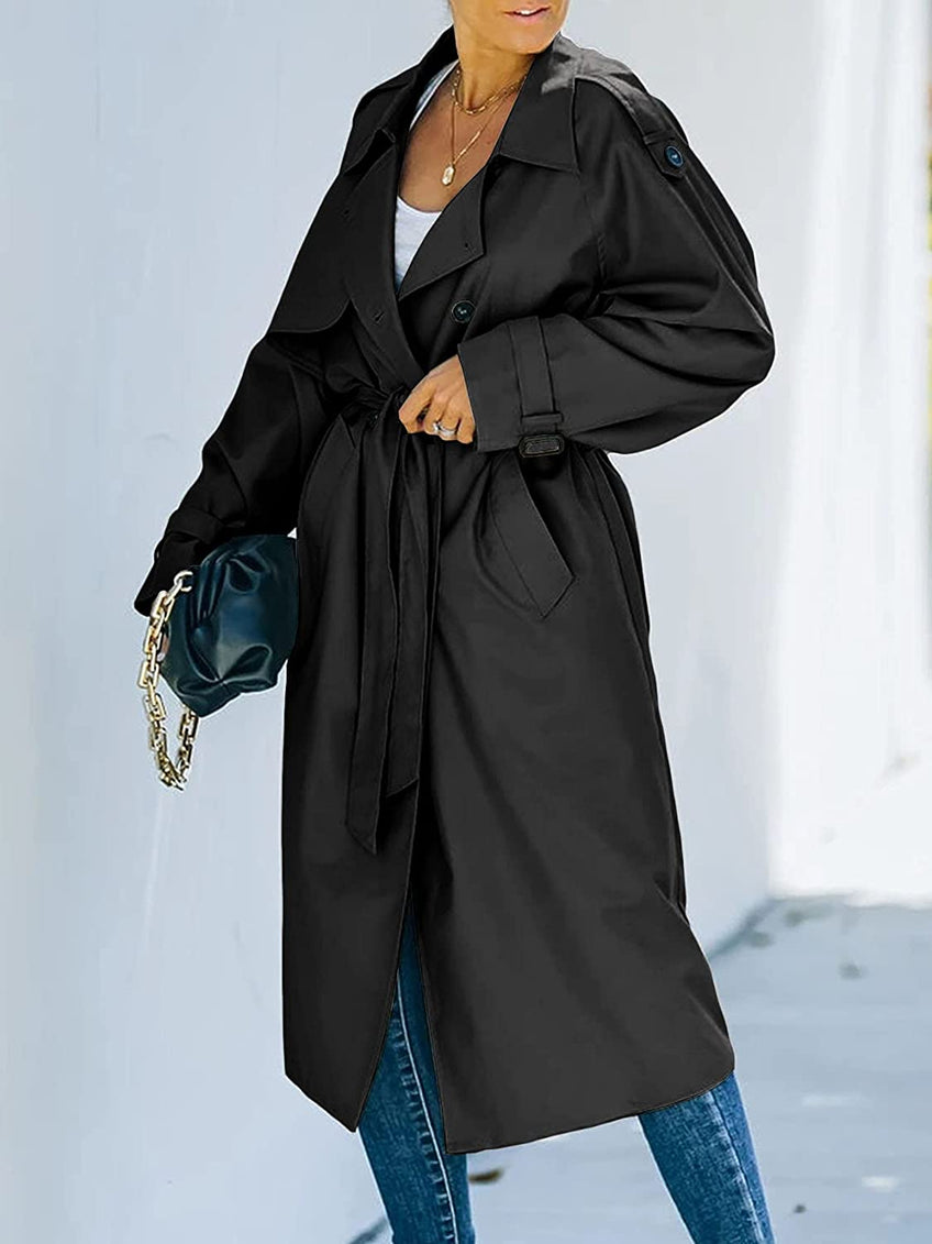 Sadie - Stylischer langer trenchcoat für damen