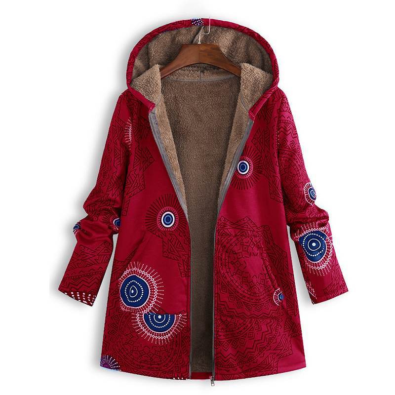 Amber - Gemusterte vintage-jacke