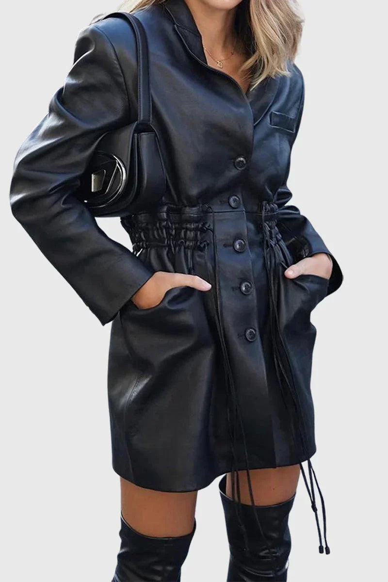 Ellen - Lange jacke mit taschen