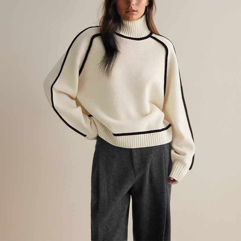 Aleena - Ultraweicher Kaschmir-Rollkragenpullover