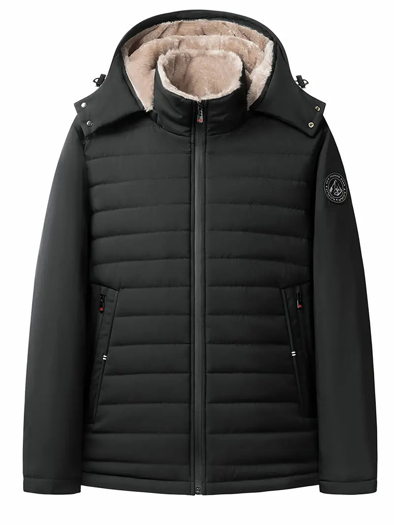 Virgil - Warme wattierte leecejacke mit kapuze
