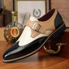 Herren Brogue - Monkstrap-Schuhe aus Leder  Elegantes Schuhwerk