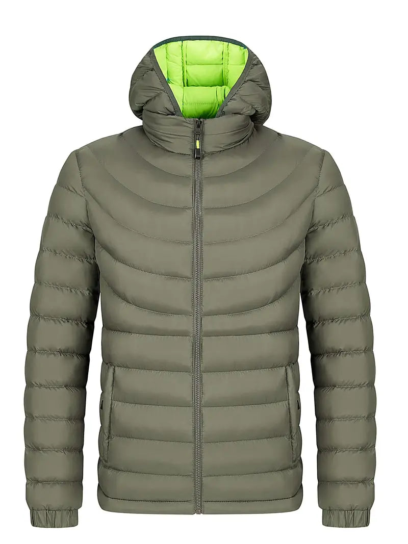 Louie – Gefütterte herrenjacke mit stehkragen für herbst