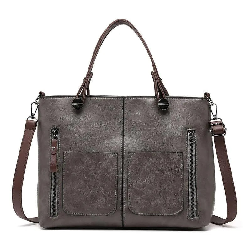 ClassicCarry - Retro Leder Umhängetasche
