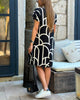 Jutta - Kurzärmeliges Midikleid