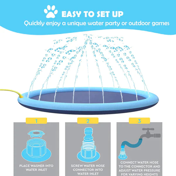 FunDog - Hundepool mit Sprinkleranlage
