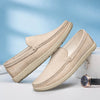 Herren-Slip-On-Loafer aus Leder mit gepolsterter Innensohle