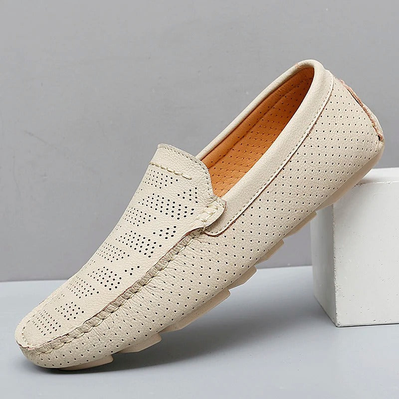 Herren Slipper aus echtem Leder - Zum Hineinschlüpfen