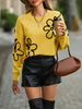 Kennedi - Pullover mit rundhalsausschnitt und blumenmuster