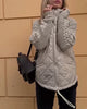 Noelle - Einfarbiger Jacke mit reißverschluss und hohem kragen