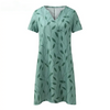 Mariele™ - Lässig V-Ausschnitt Geblümt Druck Kleid