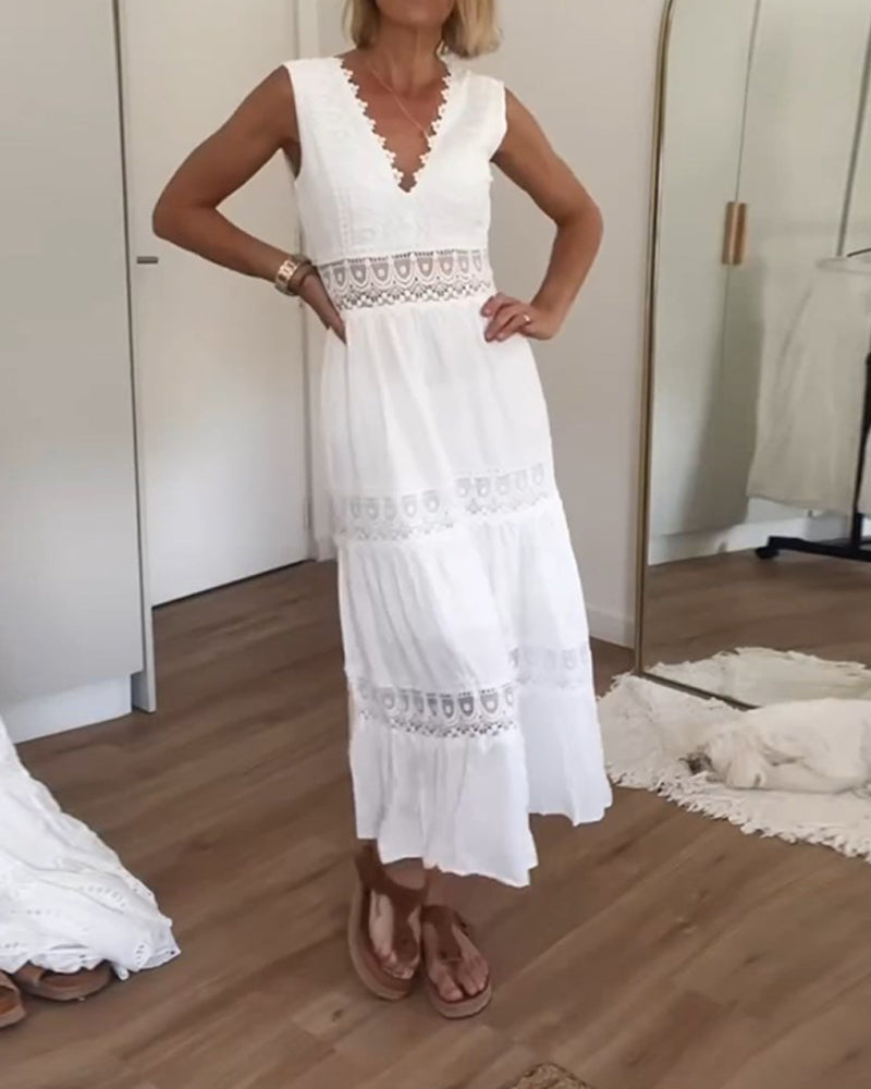 Dorothea - Kleid mit V-Ausschnitt