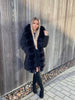 Eden - Stylische jacke mit kapuze gürtel und verstellbarer taille