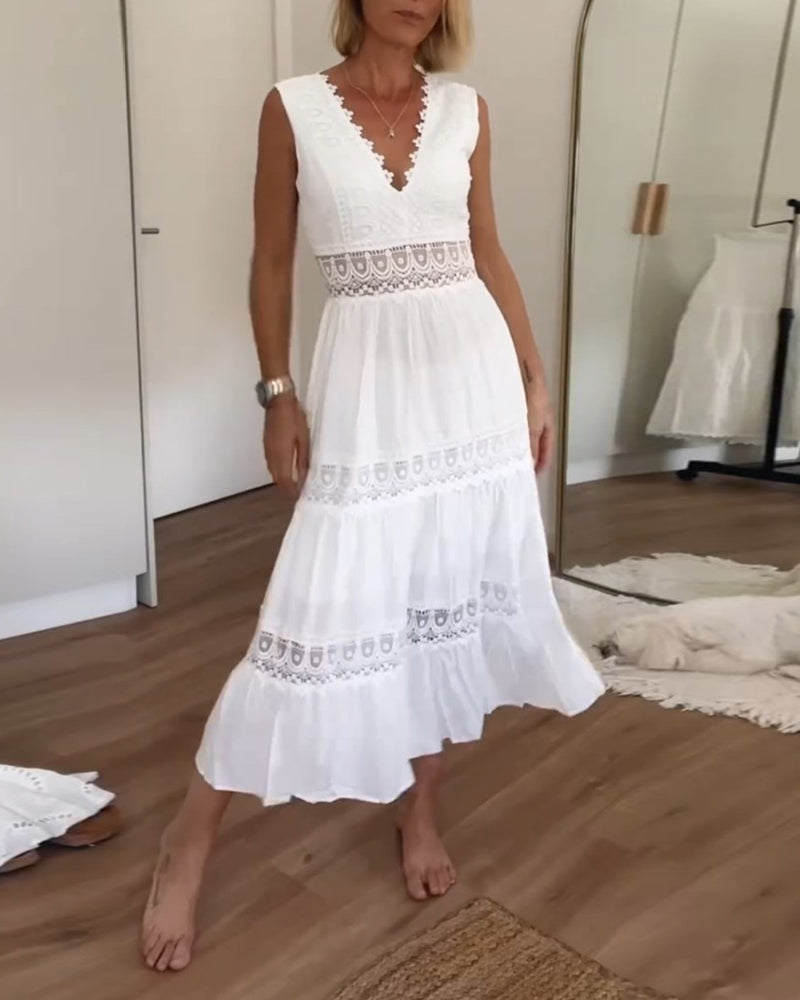 Dorothea - Kleid mit V-Ausschnitt