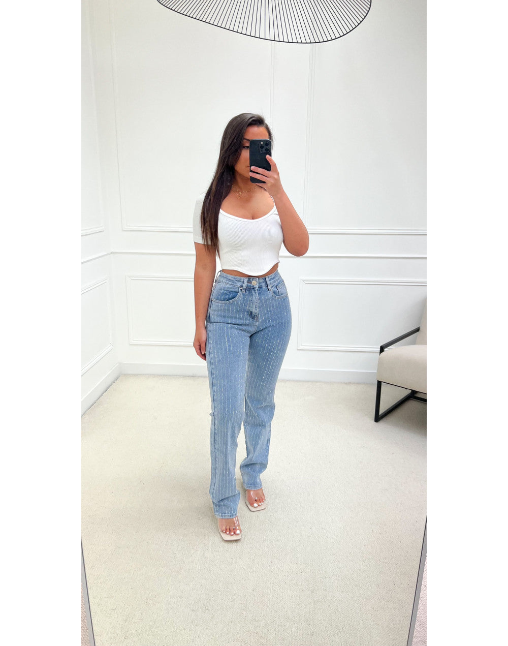 Paul - Glitzernde Denim Jeans für Frauen