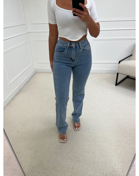 Paul - Glitzernde Denim Jeans für Frauen