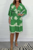 Anita - Gedrucktes Kleid mit V-Ausschnitt