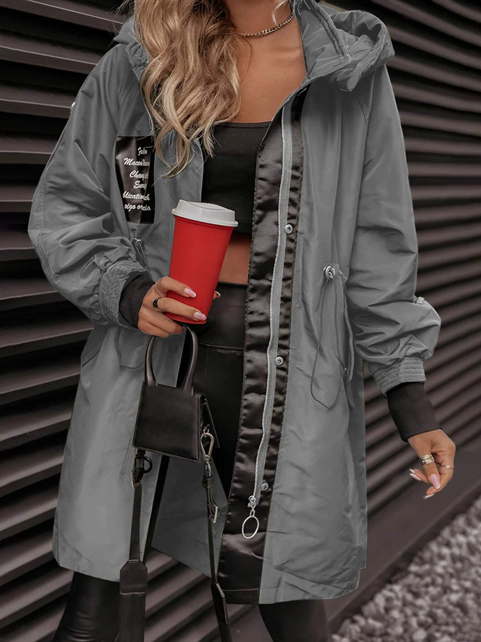 Patricia - Damen Kapuzenjacke mit langen Ärmeln