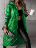 Janelle - Damen Wintermantel mit Diamant-Karo-Muster und Reißverschluss
