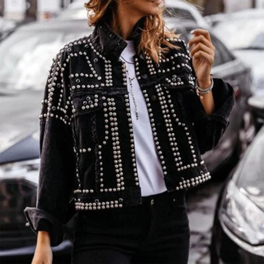 Tami - Auffällige statement-jacke mit nieten