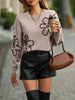 Kennedi - Pullover mit rundhalsausschnitt und blumenmuster