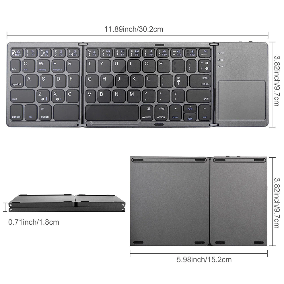 Faltbare Drahtlose Bluetooth-Tastatur