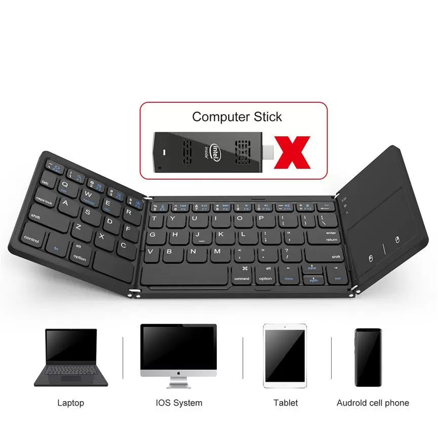 Faltbare Drahtlose Bluetooth-Tastatur