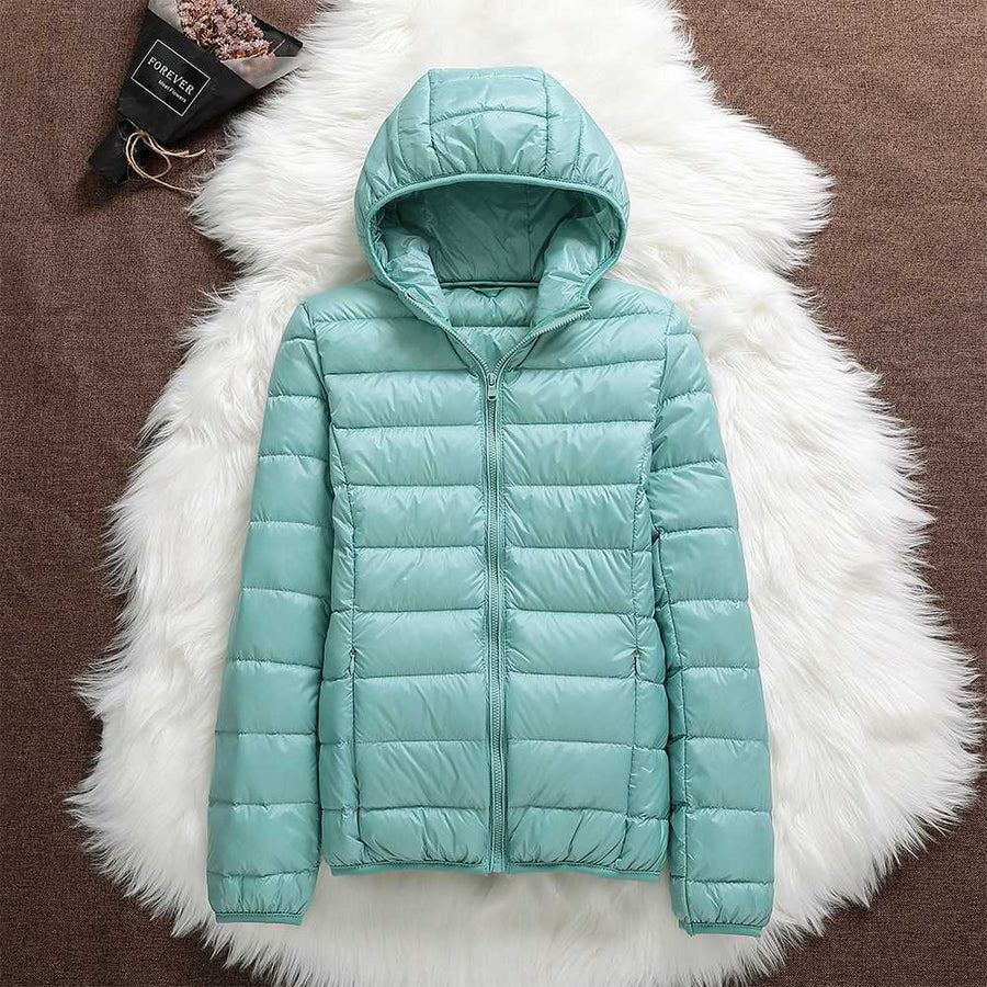 Olive - Kuschelige Wetterschutzjacke