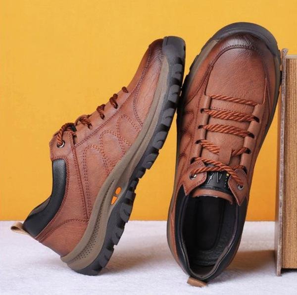 Wasserdichte orthopädische Outdoor-Schuhe für Herren aus PU-Leder