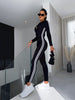 Veluxe - V-Ausschnitt Jumpsuit