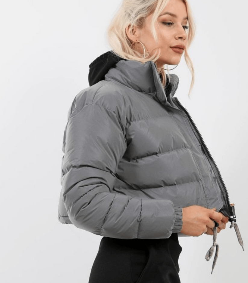Ariah - Kurze Pufferjacke Mit Kordelzug