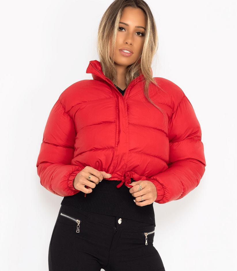 Ariah - Kurze Pufferjacke Mit Kordelzug