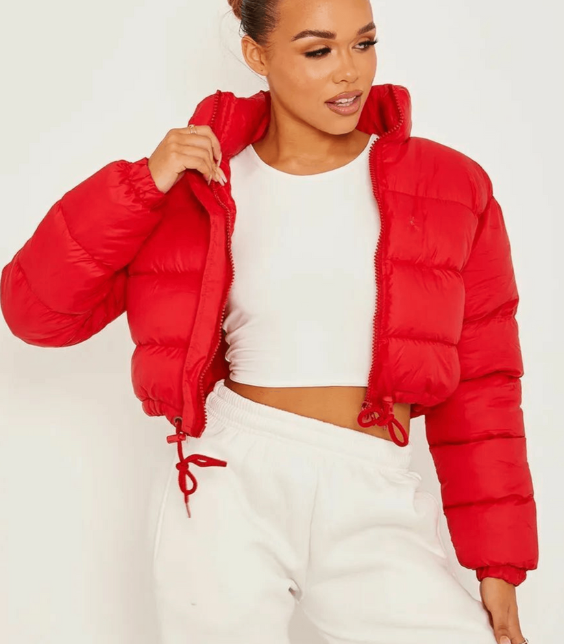 Ariah - Kurze Pufferjacke Mit Kordelzug