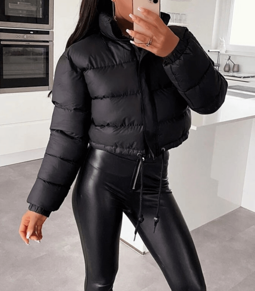 Ariah - Kurze Pufferjacke Mit Kordelzug