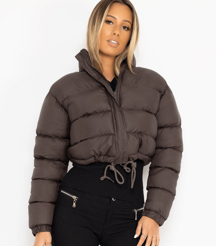 Ariah - Kurze Pufferjacke Mit Kordelzug