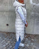 Mya - Ärmellose lässige steppjacke mit kapuze und reißverschluss