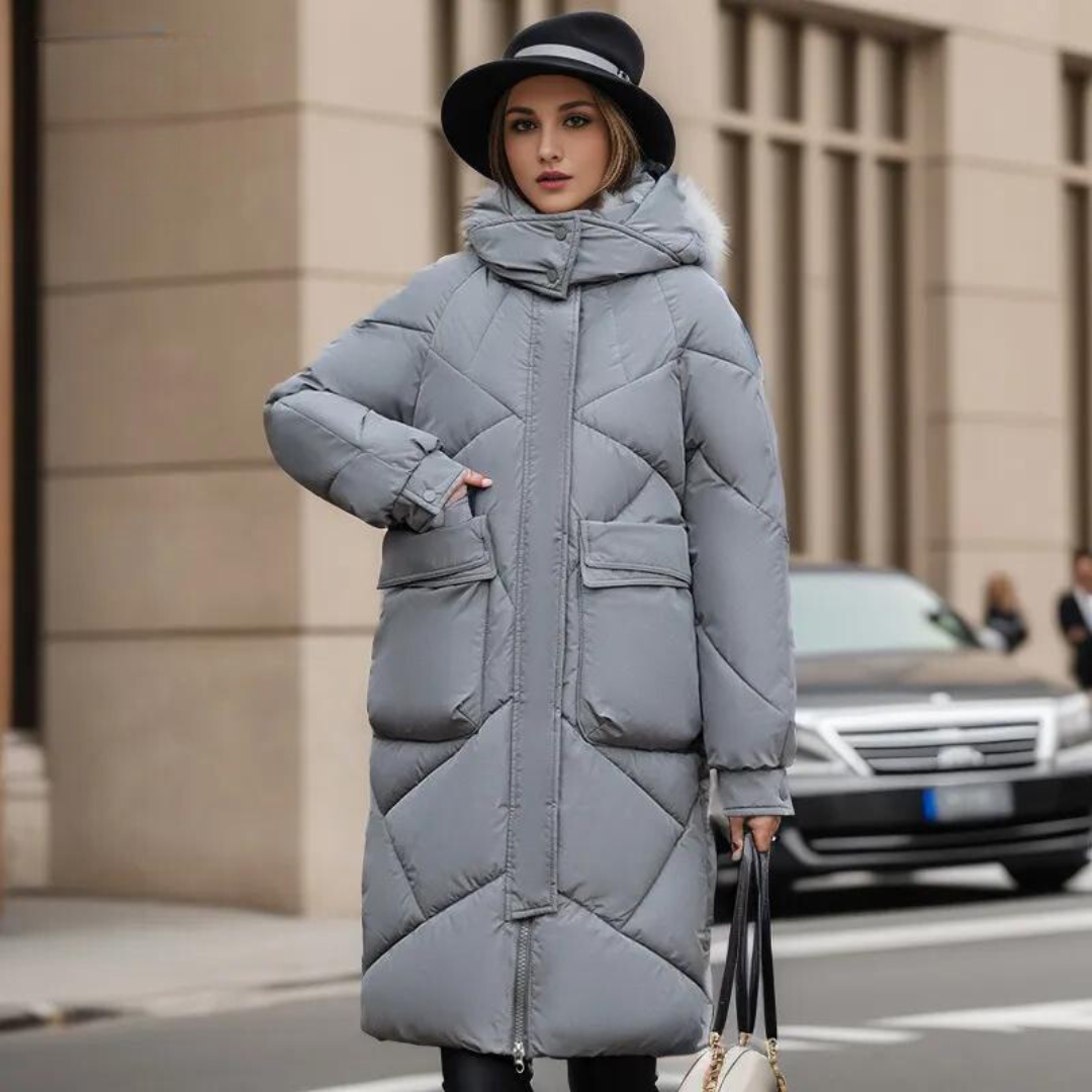 April - Solider wintermantel für damen