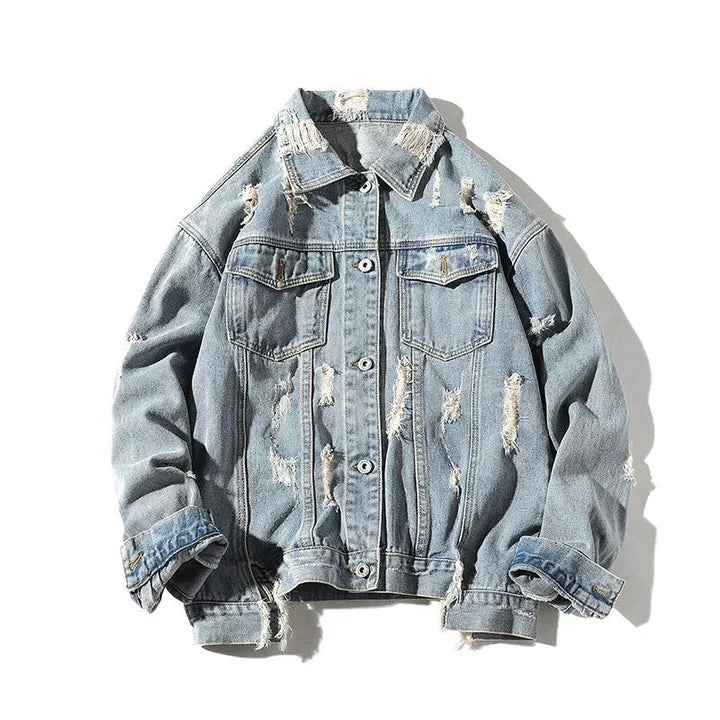 Ivan - Herren jeansjacke mit patch auf der rückseite